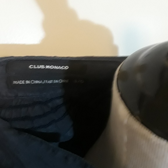 Club Monaco Black button up 3/4 sleeve t - Picture 3 of 5